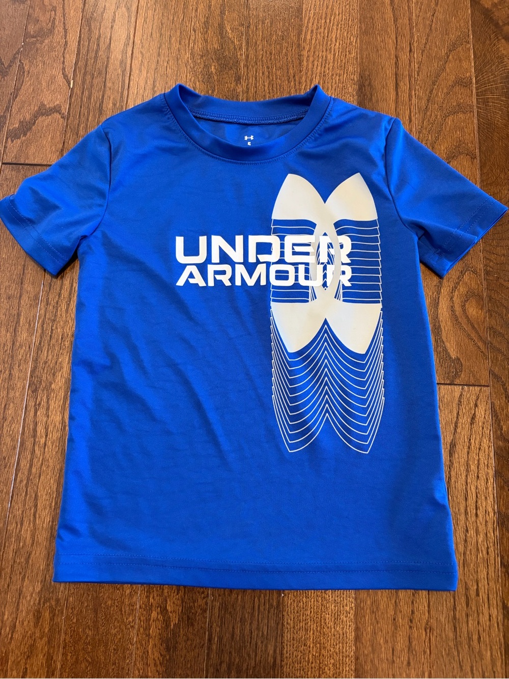 Under Armour Royal Blue Tee with White Graphic